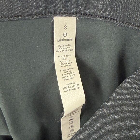 Lululemon Size 8 Here to There High Rise Ankle Trouser Pant Pull On Stretch - Picture 10 of 10